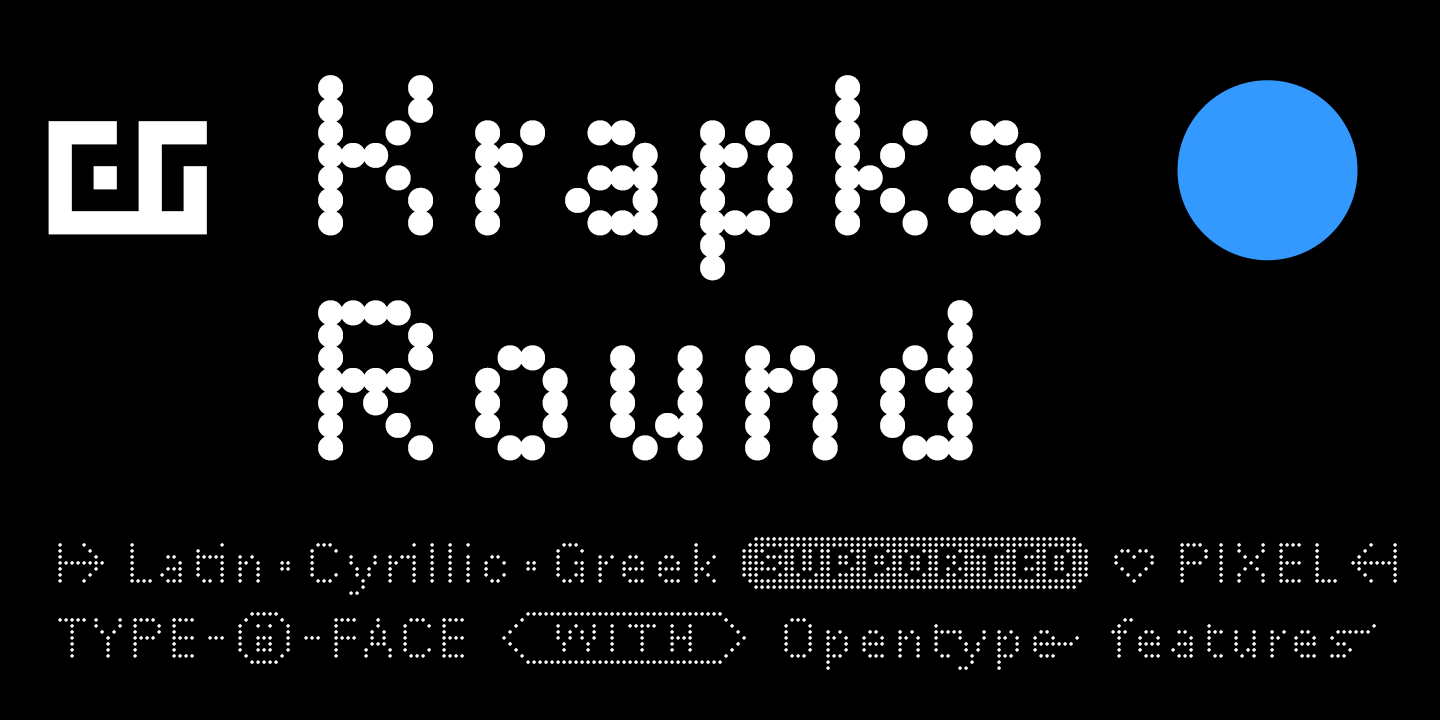 Ejemplo de fuente DR Krapka Round #1